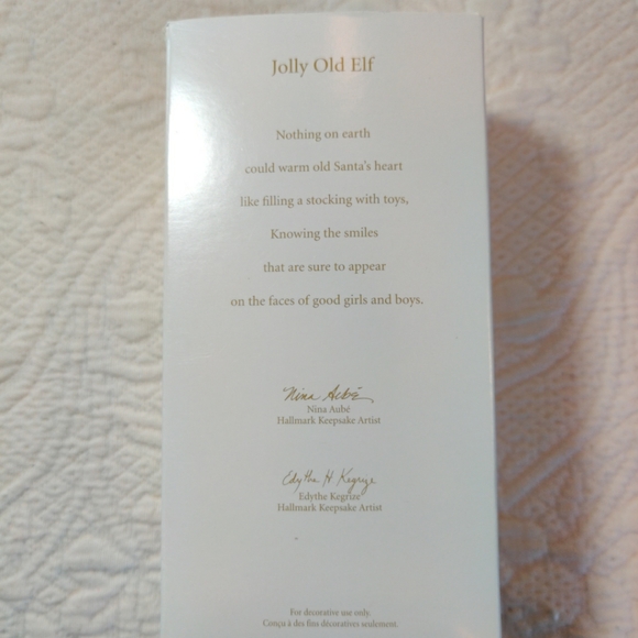 Hallmark Keepsake Santa Clause Jolly Old Elf Glass Ornament 2010 - Picture 2 of 7